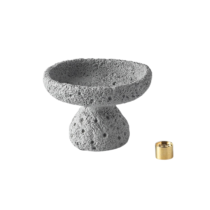 Pedestal Crater Incense Bowl