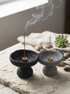 Pedestal Crater Incense Bowl