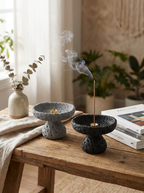 Pedestal Crater Incense Bowl